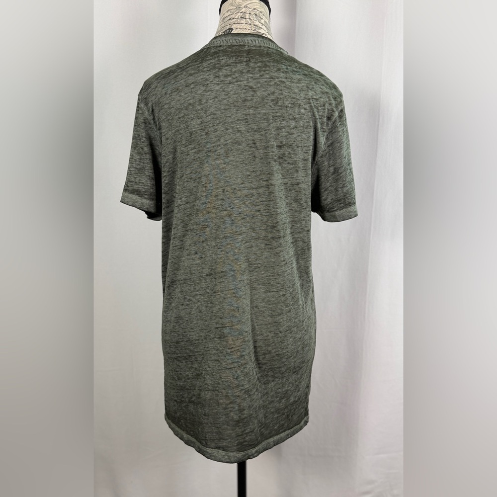 Buckle Black Women's Minimalist Heather Green V-Neck Short Sleeve ChicTop Size M - Picture 6 of 10